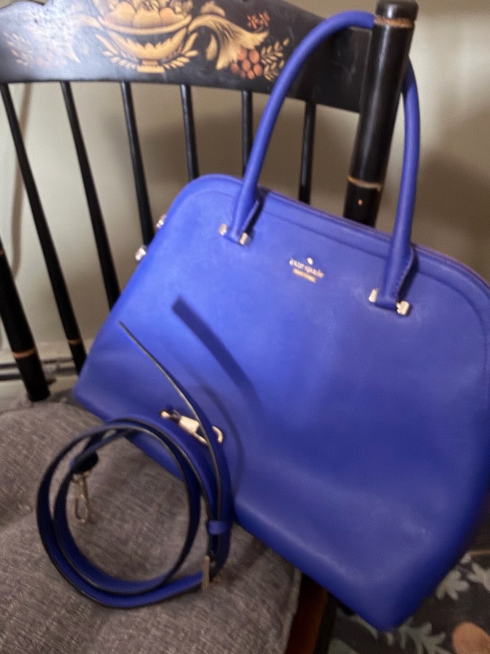 Kate Spade Electric Blue Satchel Bag